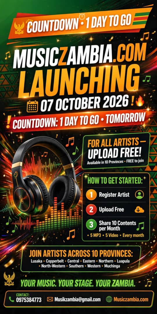 Official Launch Musiczambia.com# 07th, October, 2026
